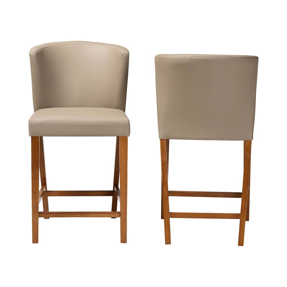 Leather Pub Stool (Set of 2). Picture 10