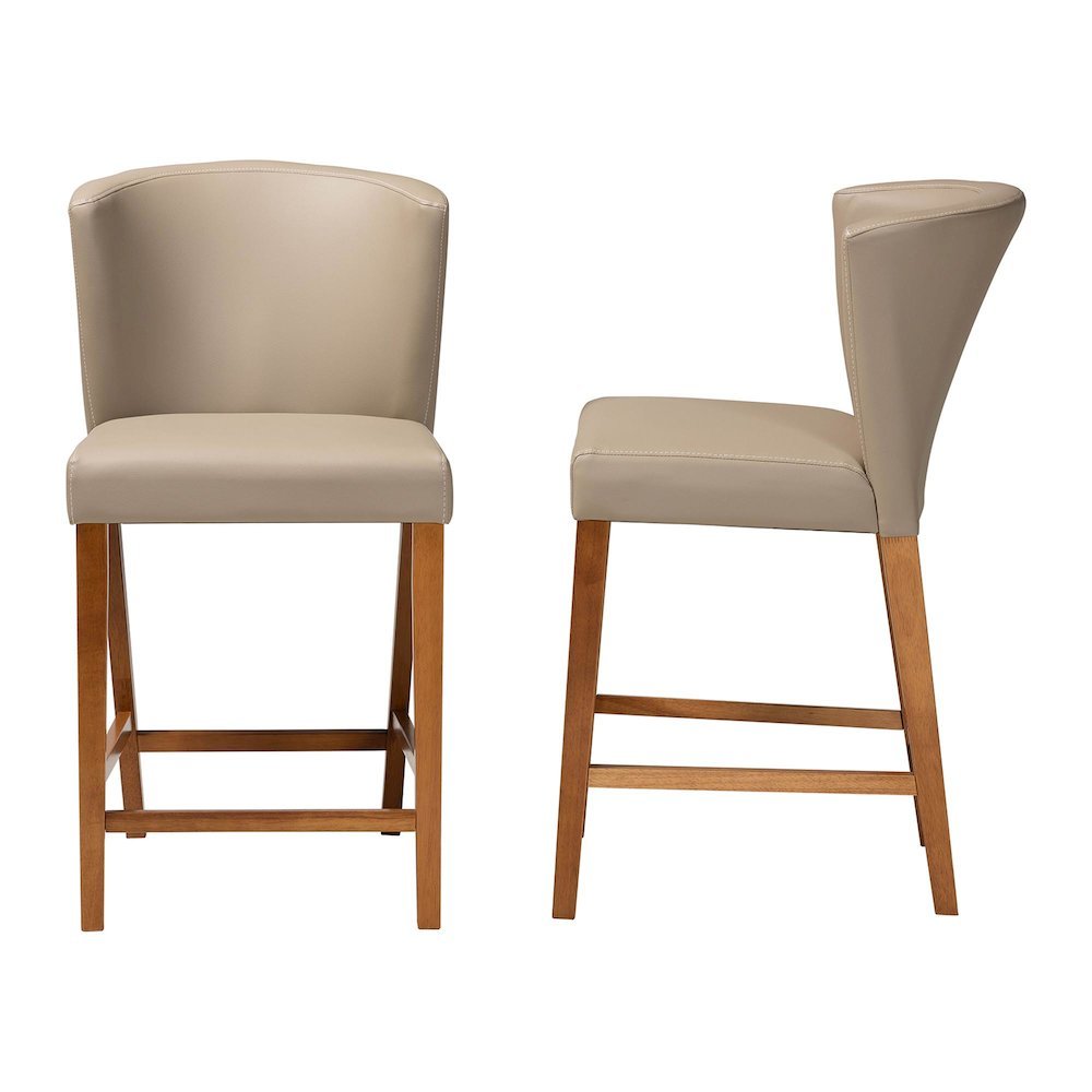 Leather Pub Stool (Set of 2). Picture 11
