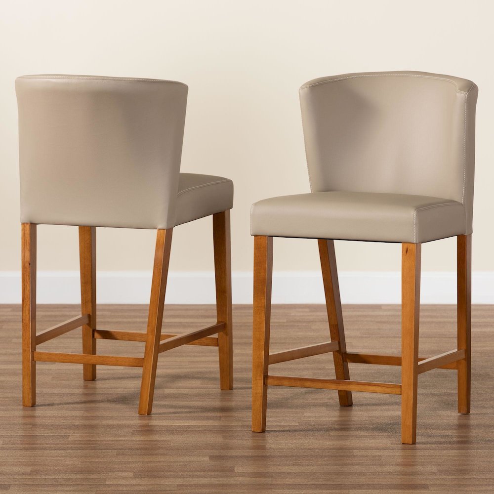 Leather Pub Stool (Set of 2). Picture 16