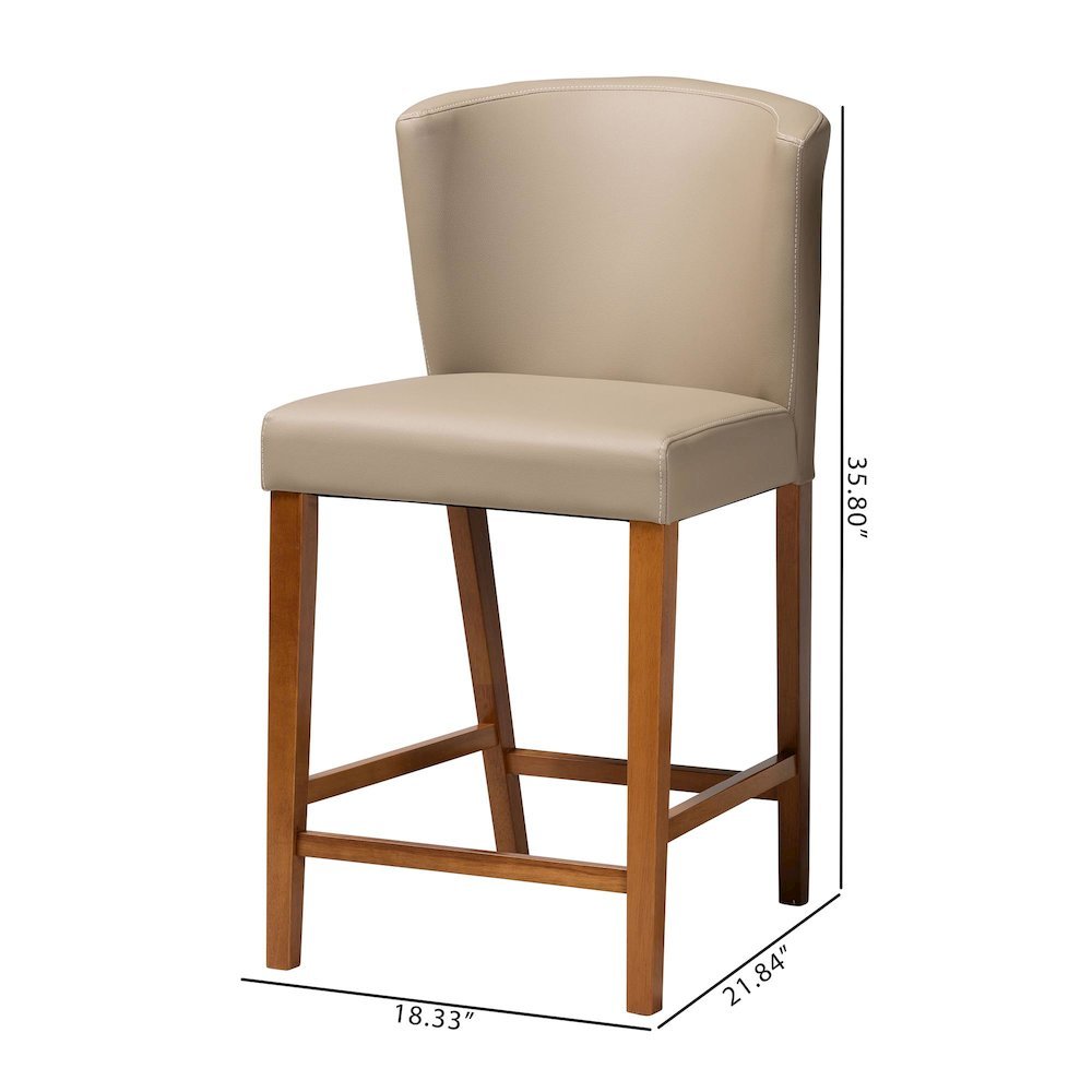 Leather Pub Stool (Set of 2). Picture 17