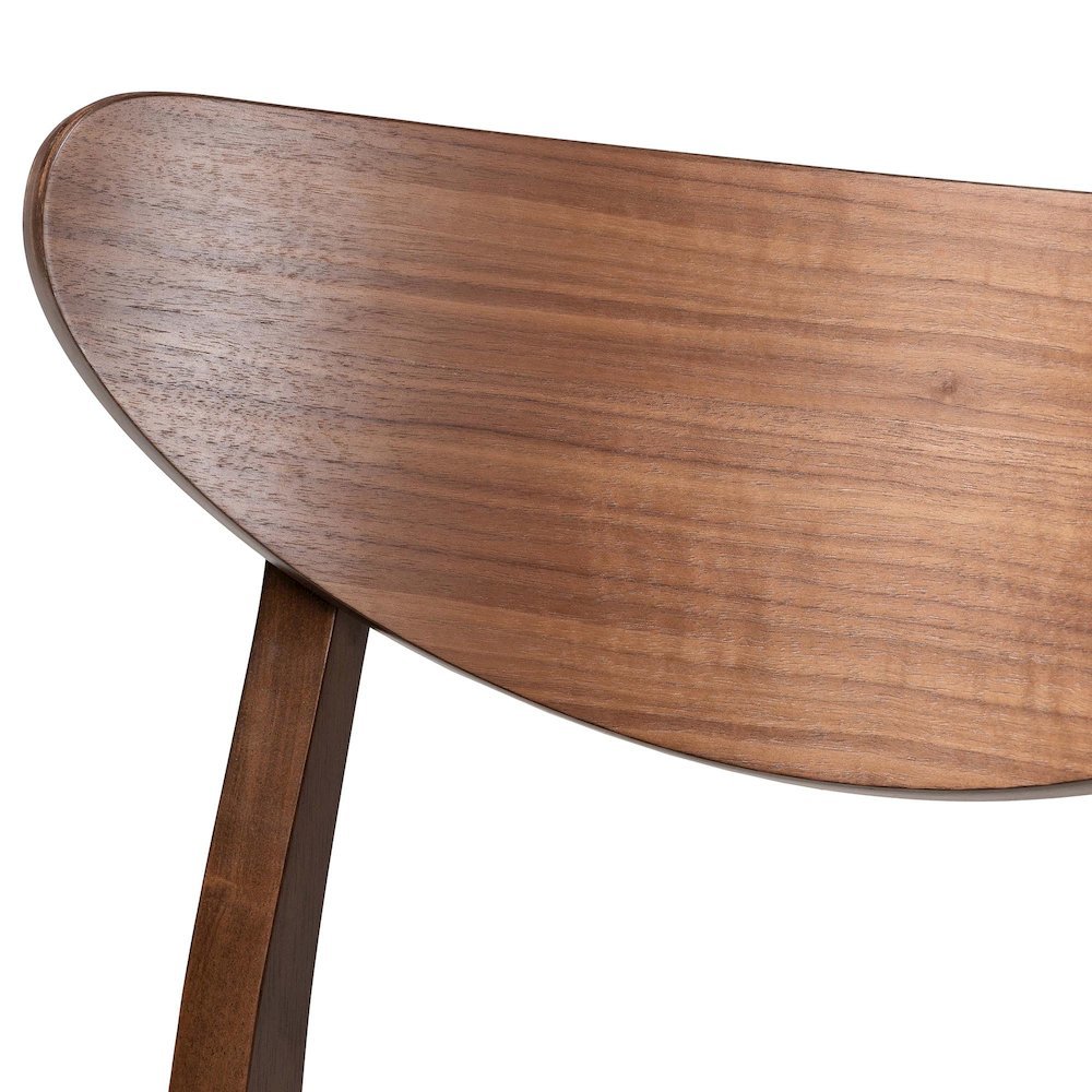 Leather Upholstered Walnut Wood Finishing 24-Inches Counter Stool (Set of 2). Picture 13
