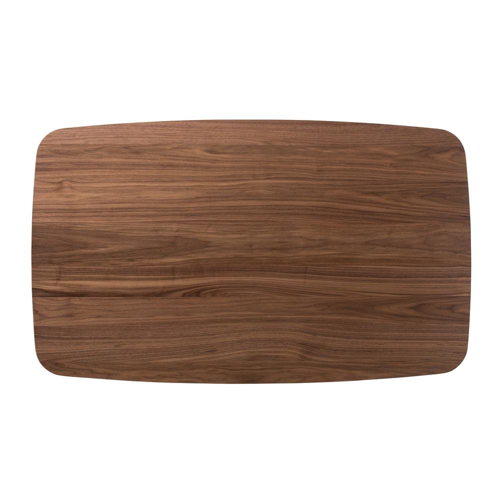 Monte Mid-Century Modern Walnut Wood Rectangular 5-Piece Dining Set. Picture 9
