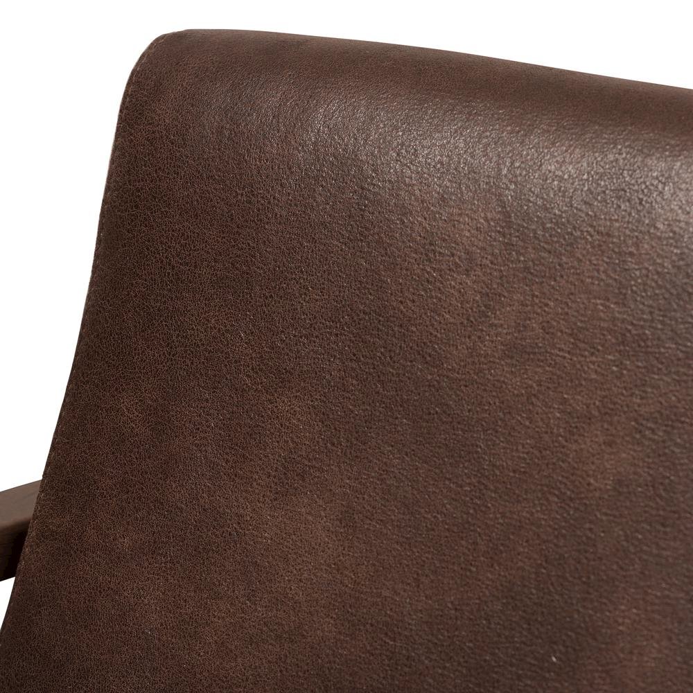 Leather Lounge Chair And Ottoman Set. Picture 12