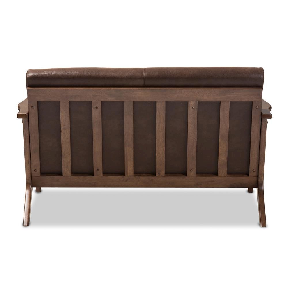Leather 2-Seater Loveseat. Picture 12