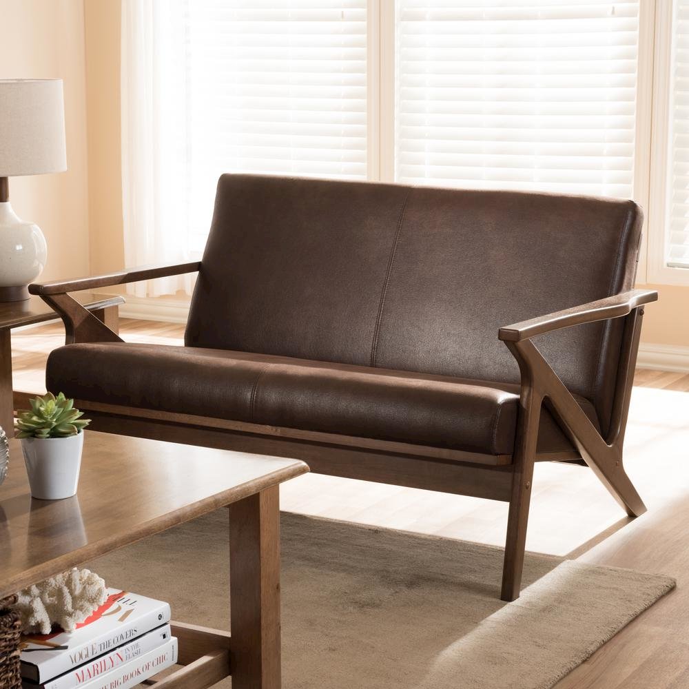 Leather 2-Seater Loveseat. Picture 14