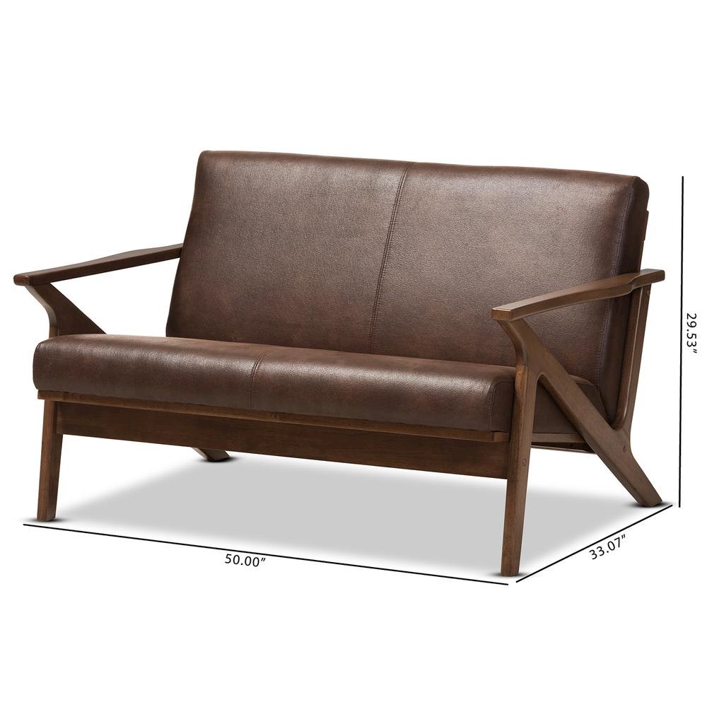 Leather 2-Seater Loveseat. Picture 16
