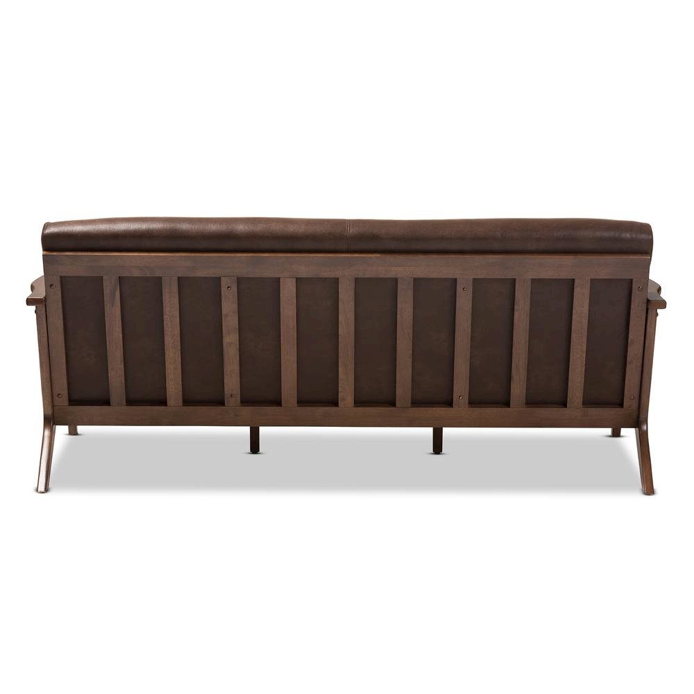 Leather 3-Seater Sofa. Picture 11