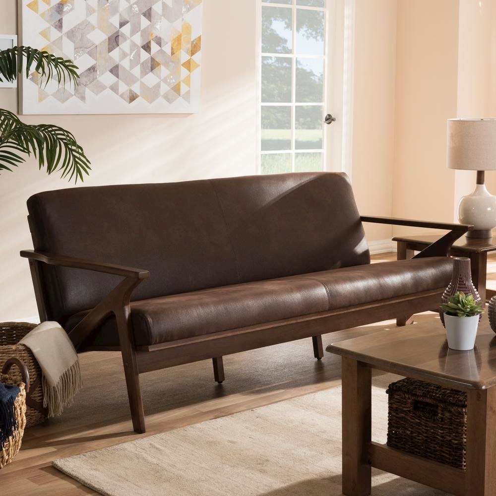Leather 3-Seater Sofa. Picture 14