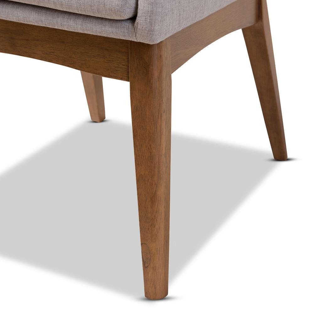 Walnut Brown Finished Wood 5-Piece Dining Set. Picture 15