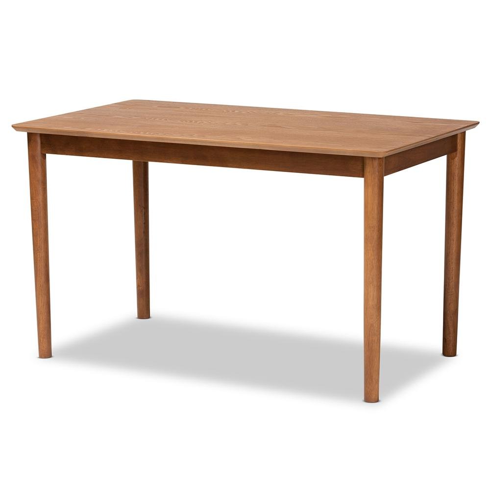 Walnut Brown Finished Wood 5-Piece Dining Set. Picture 12