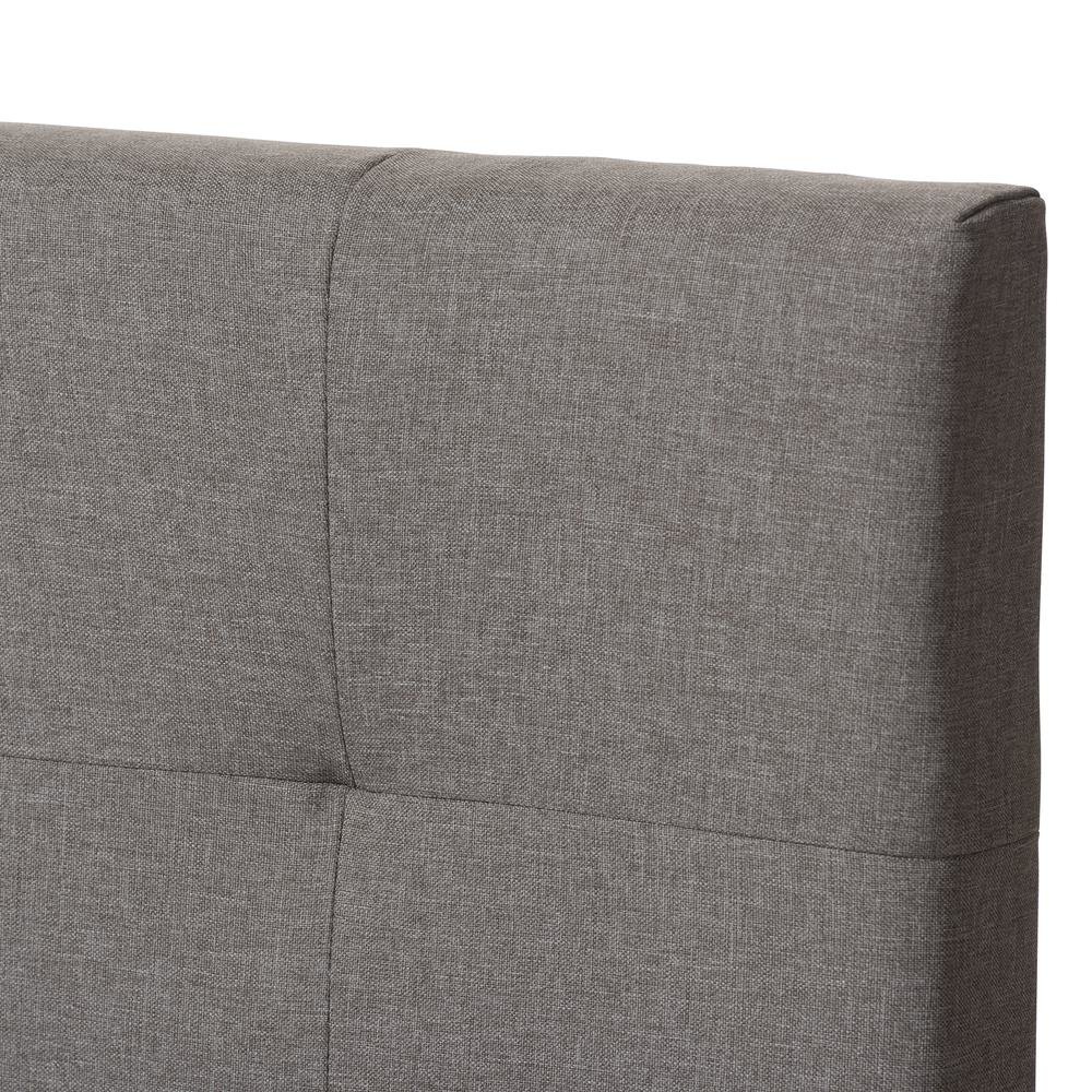 Baxton Studio Brookfield Modern and Contemporary Light Grey Fabric Twin Size Bed. Picture 12