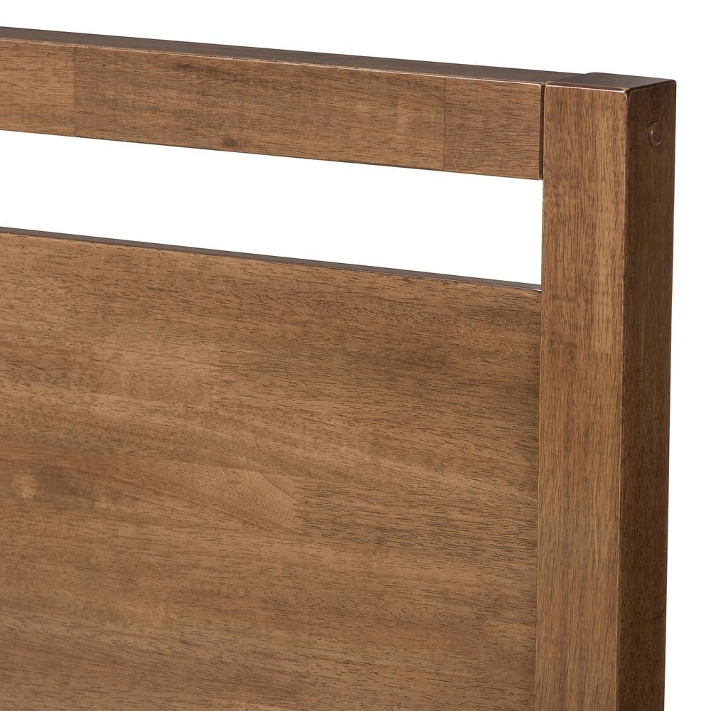 Solid Walnut Wood Open Frame Style King Size Platform Bed. Picture 12