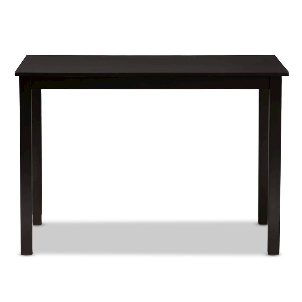 Baxton Studio Eveline Modern Espresso Brown Finished Wood 43-Inch Dining Table. Picture 9