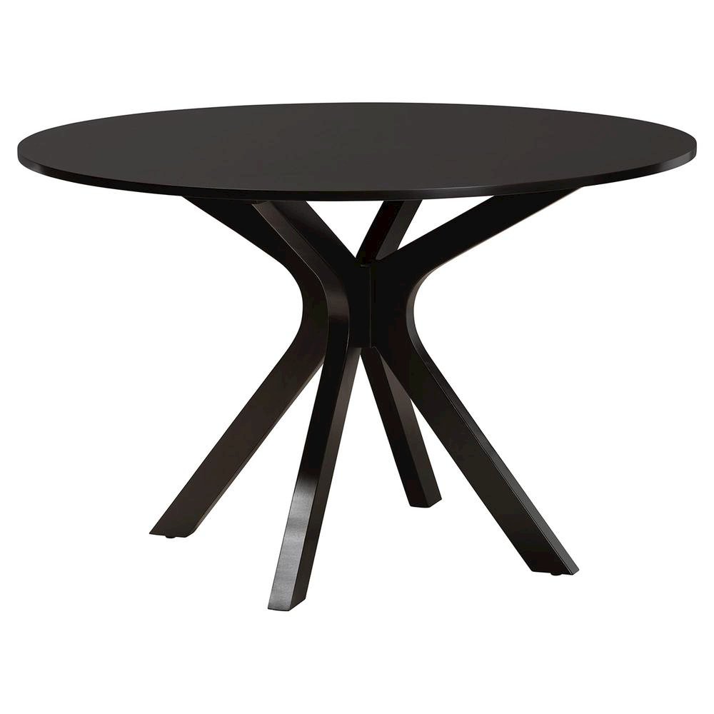 Luise Modern Grey Fabric and Dark Brown Finished Wood 7-Piece Dining Set. Picture 13