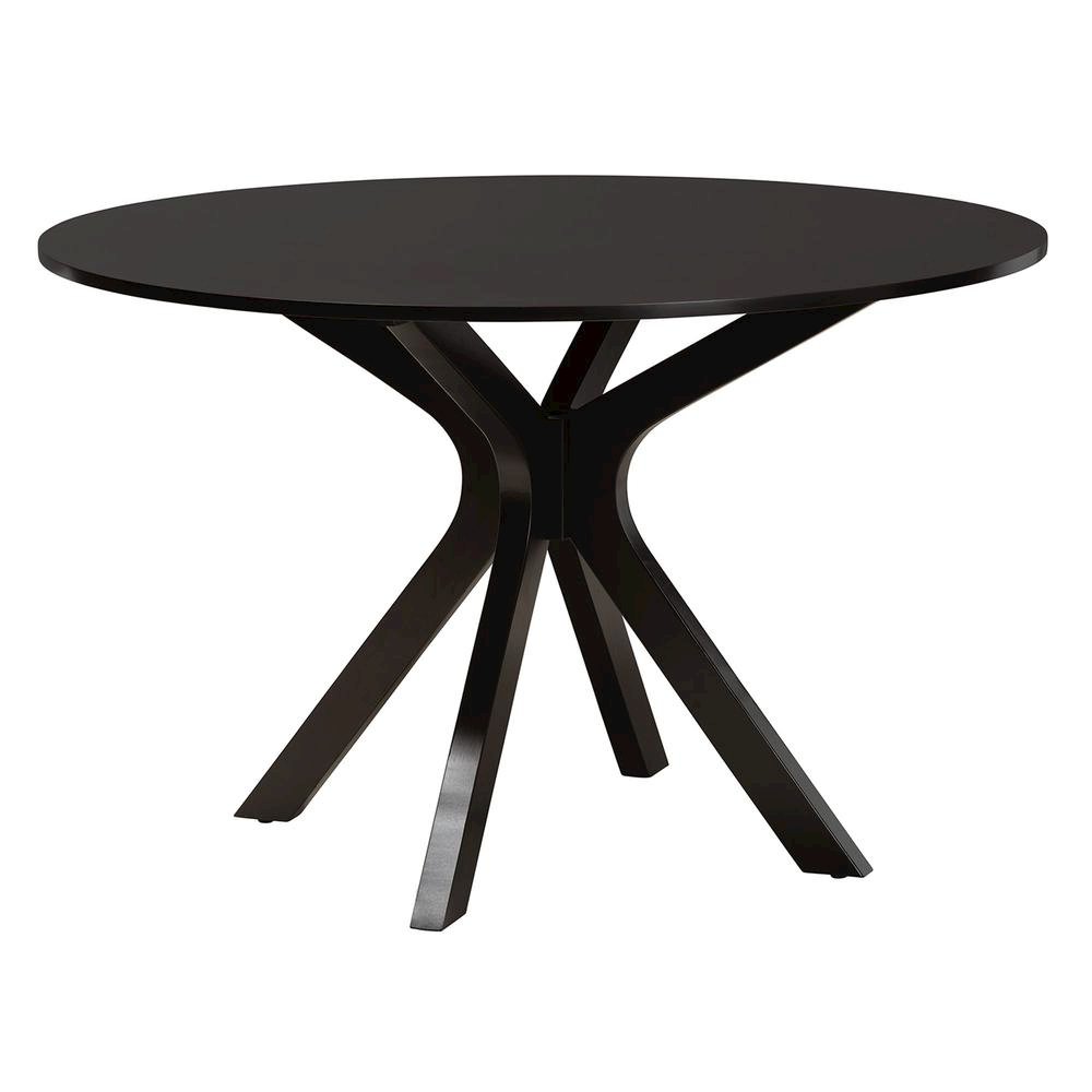 Asli Modern Espresso Brown Faux Leather and Wood 7-Piece Dining Set. Picture 13