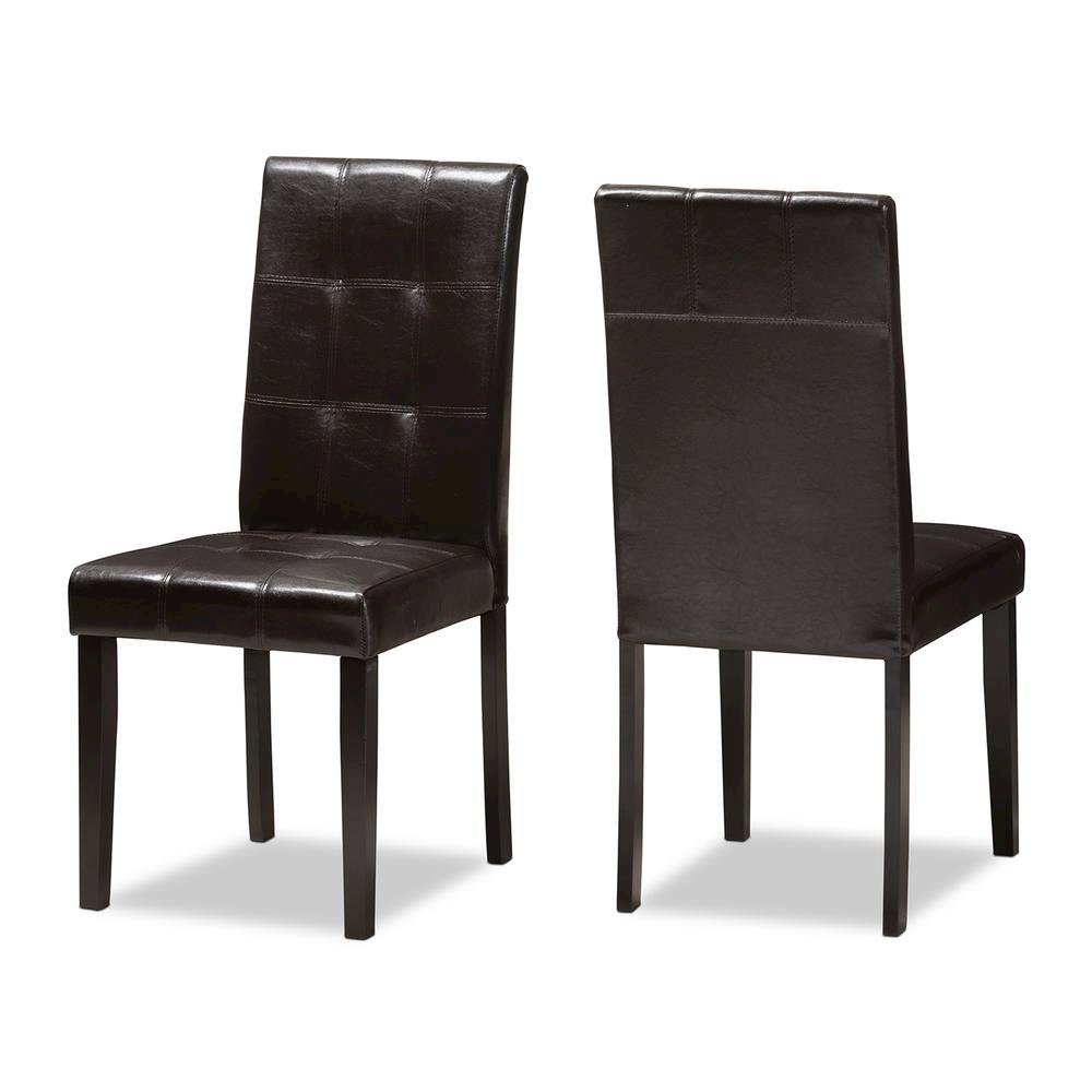Leather Upholstered Dining Chair (Set of 2). Picture 8
