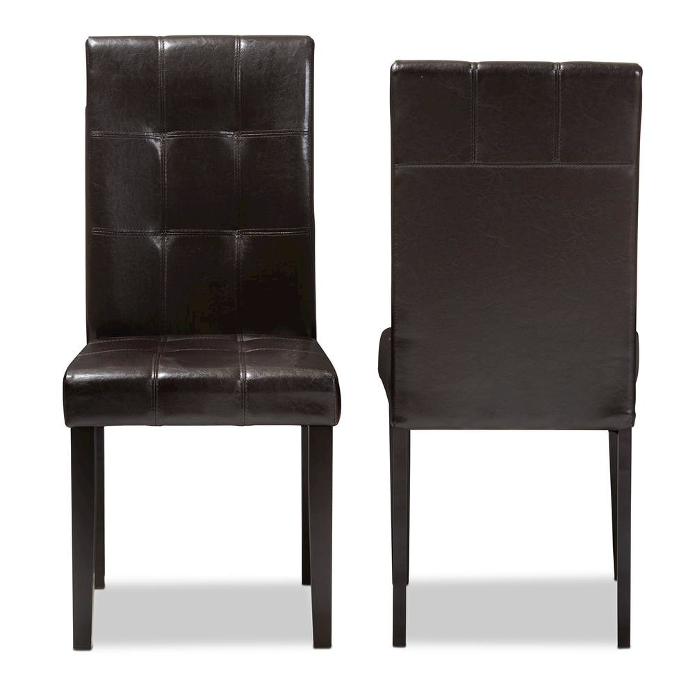 Leather Upholstered Dining Chair (Set of 2). Picture 9