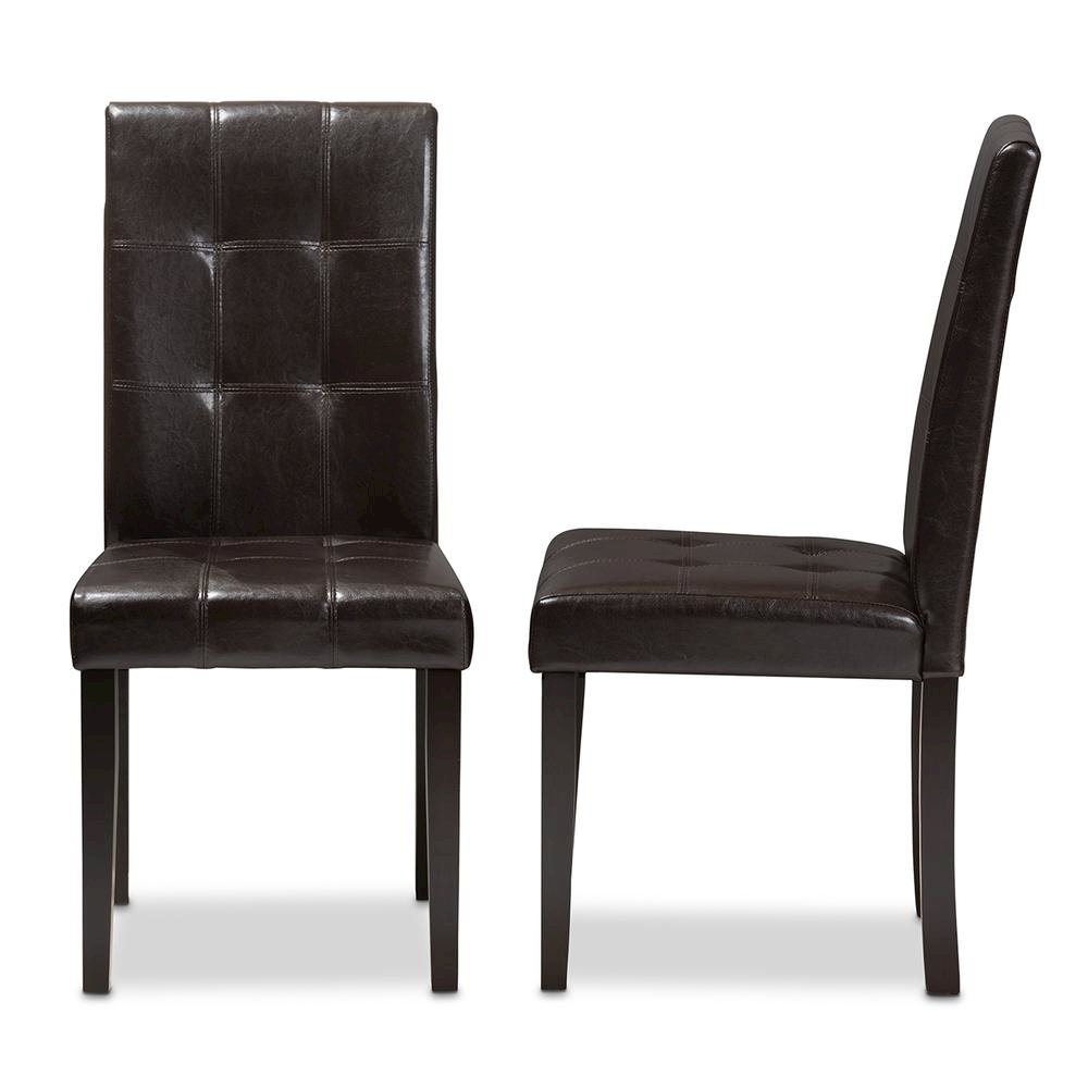 Leather Upholstered Dining Chair (Set of 2). Picture 10
