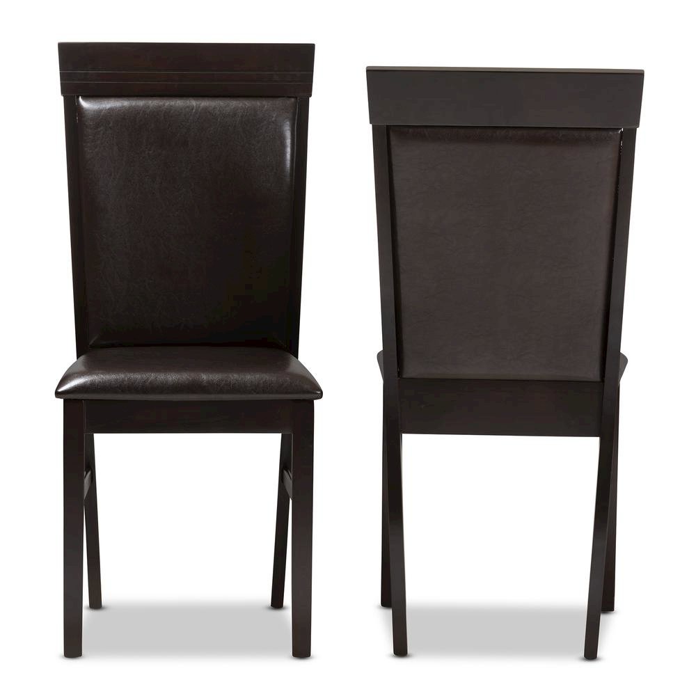 Leather Upholstered Dining Chair (Set of 2). Picture 9
