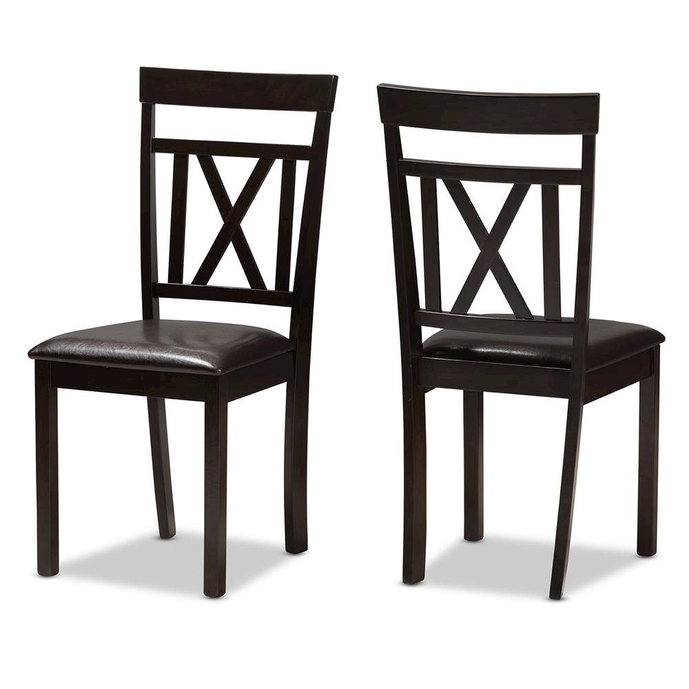 Leather Upholstered Dining Chair (Set of 2). Picture 8
