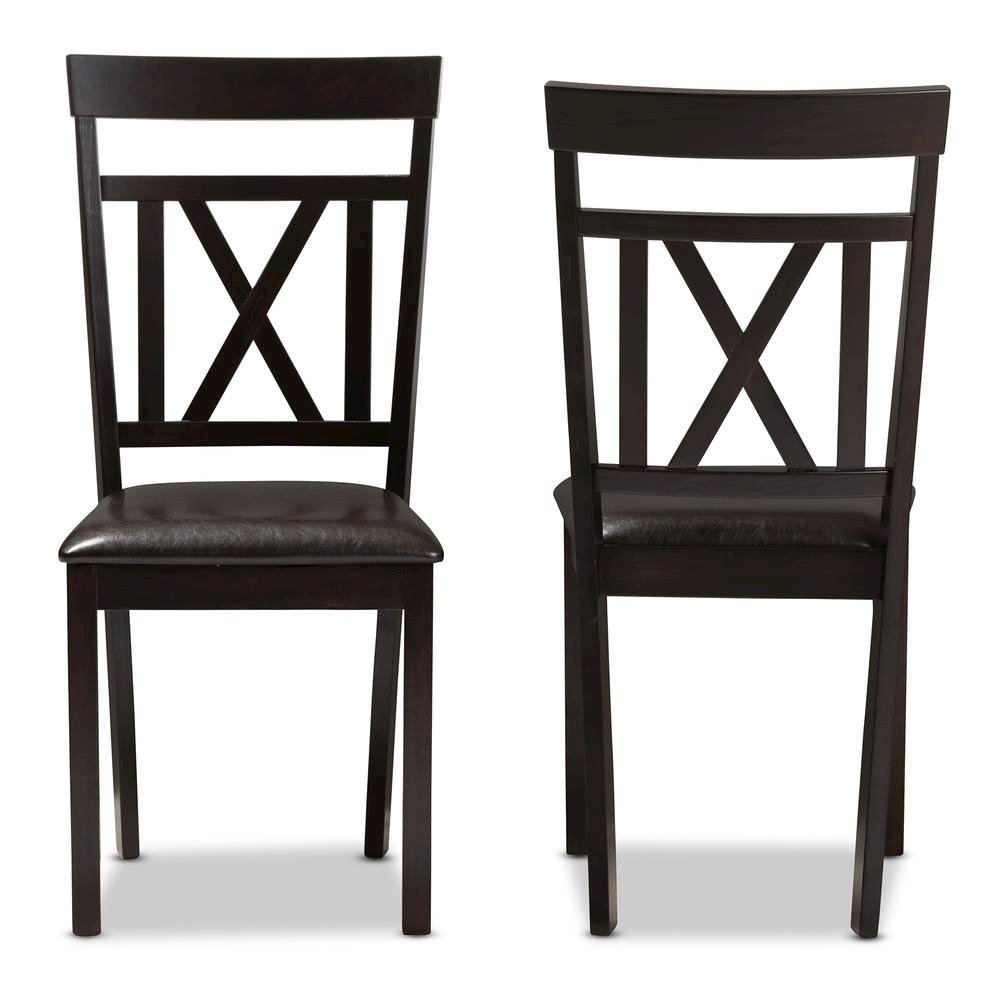Leather Upholstered Dining Chair (Set of 2). Picture 9