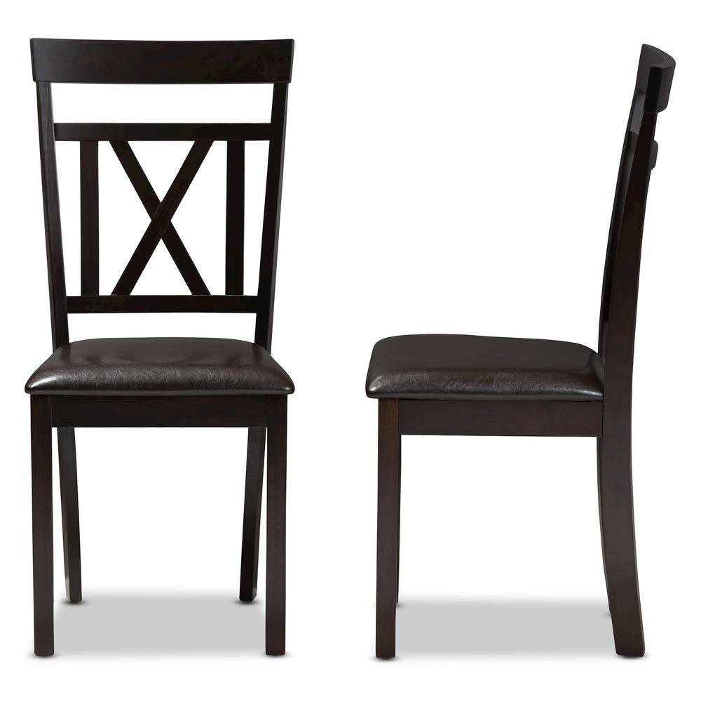 Leather Upholstered Dining Chair (Set of 2). Picture 10