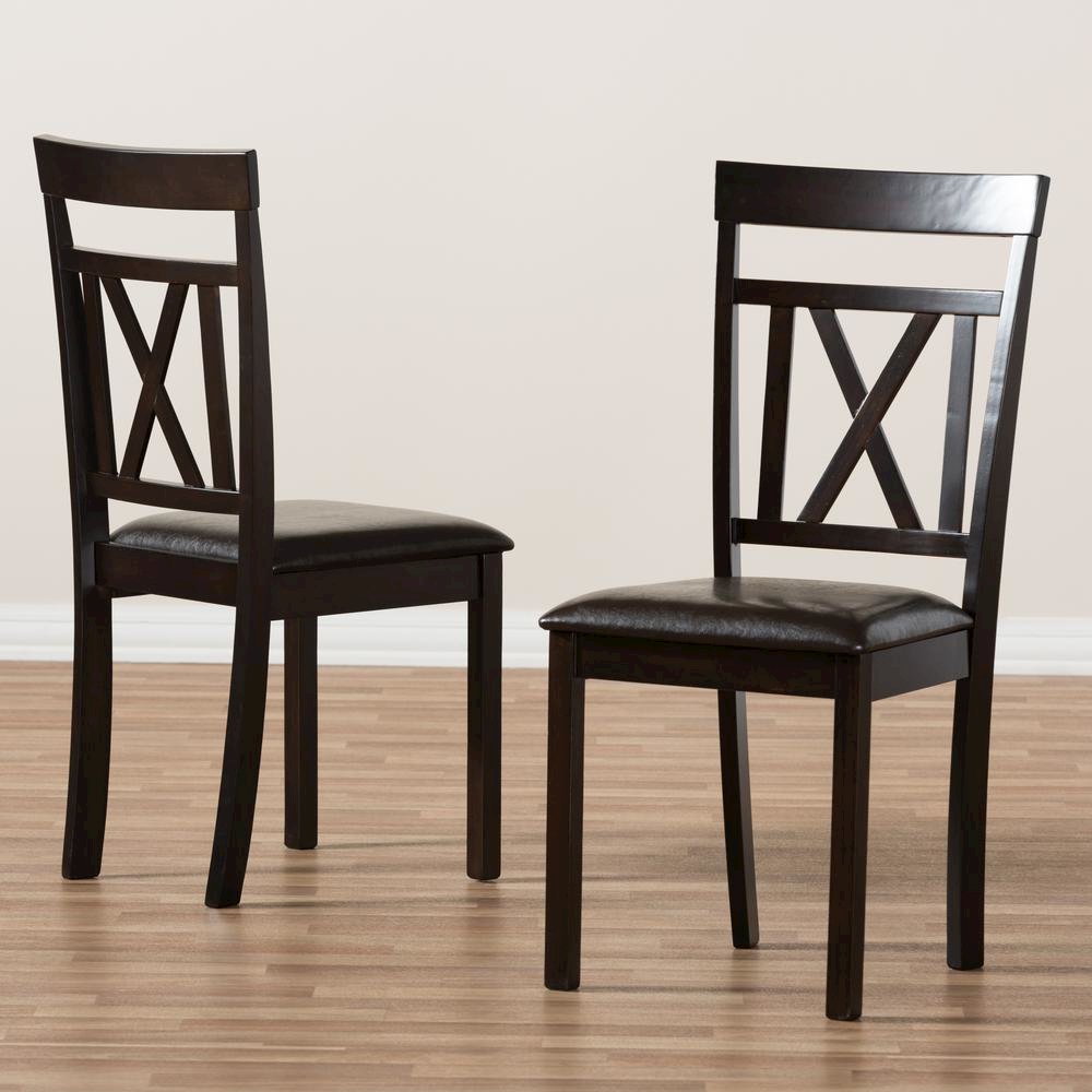 Leather Upholstered Dining Chair (Set of 2). Picture 13