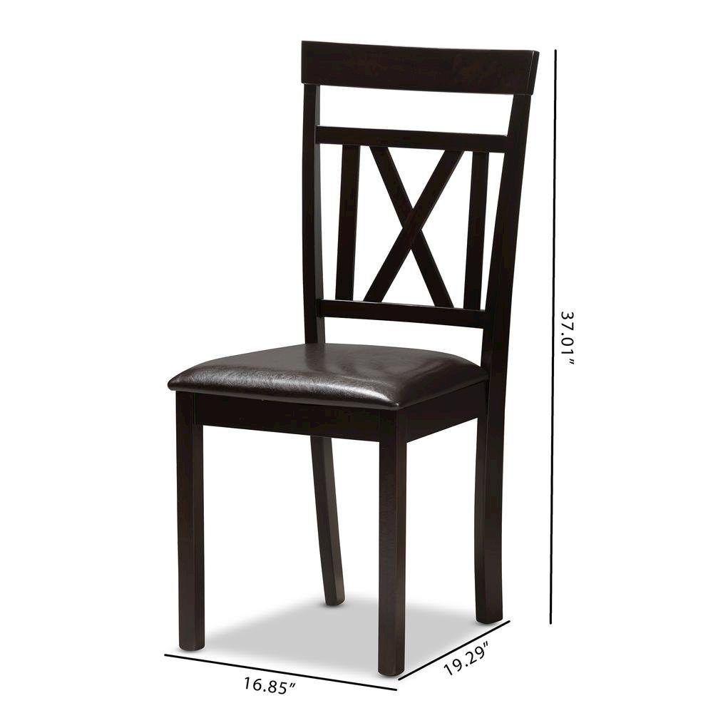Leather Upholstered Dining Chair (Set of 2). Picture 14