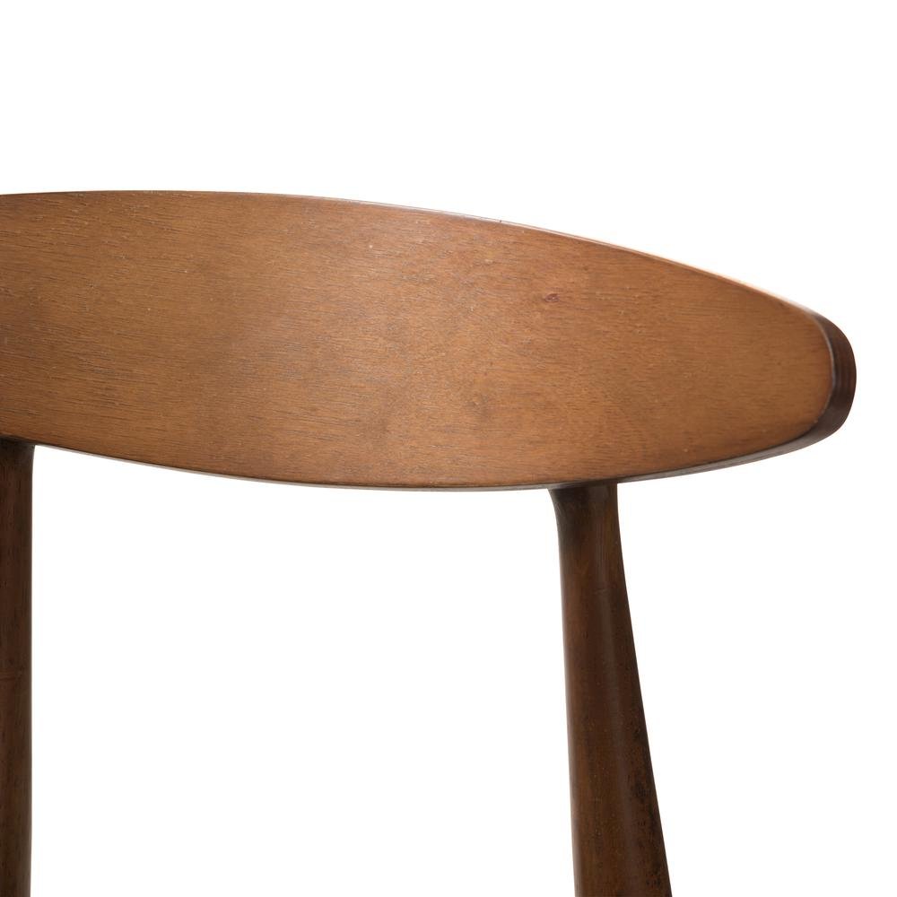 Leather Upholstered Walnut Finished Counter Stool (Set of 2). Picture 12