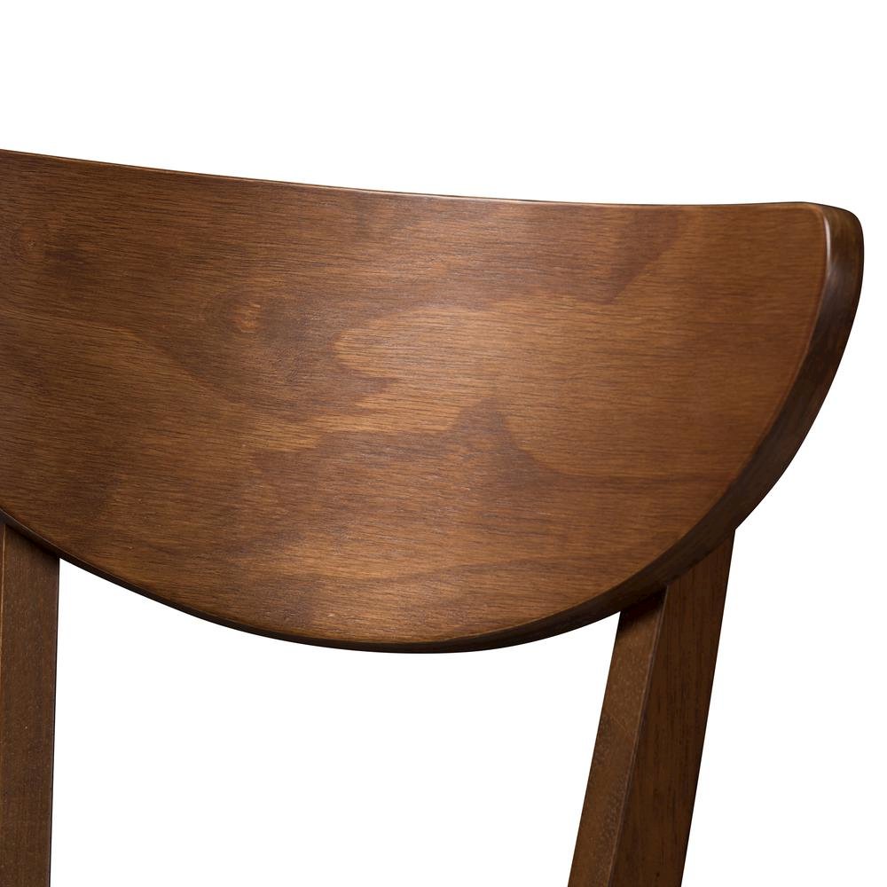 Leather Upholstered Walnut Finished Counter Stool (Set of 2). Picture 12