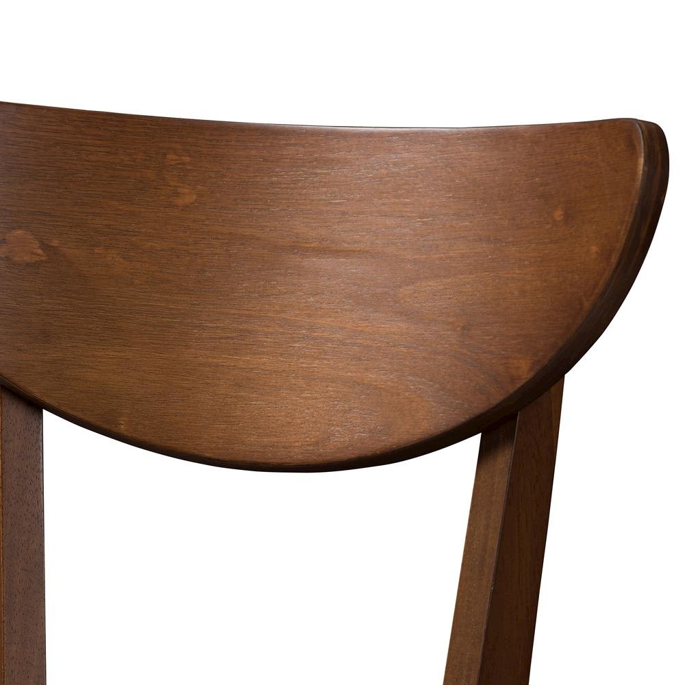 Leather Upholstered Walnut Finished Bar Stool (Set of 2). Picture 12
