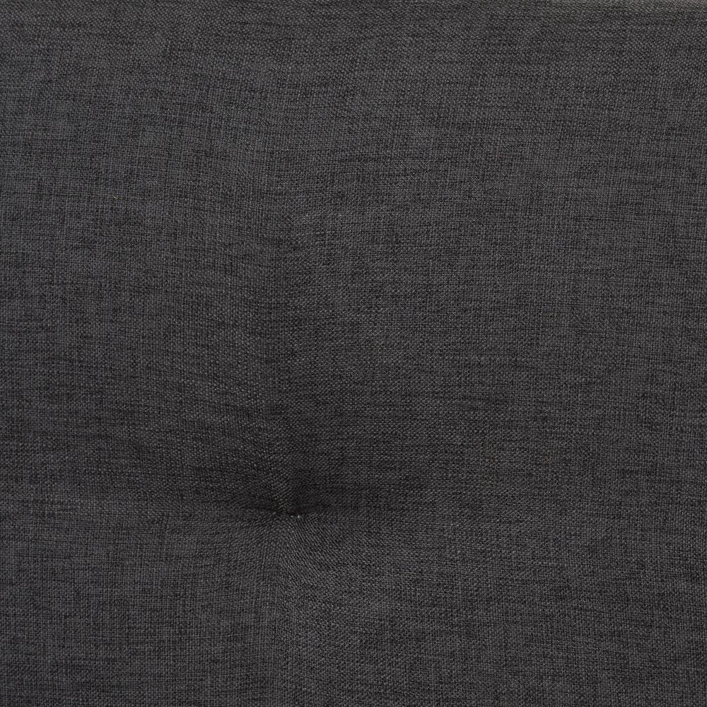 Transitional Dark Grey Fabric Upholstered Twin Size 3-Piece Bedroom Set. Picture 19