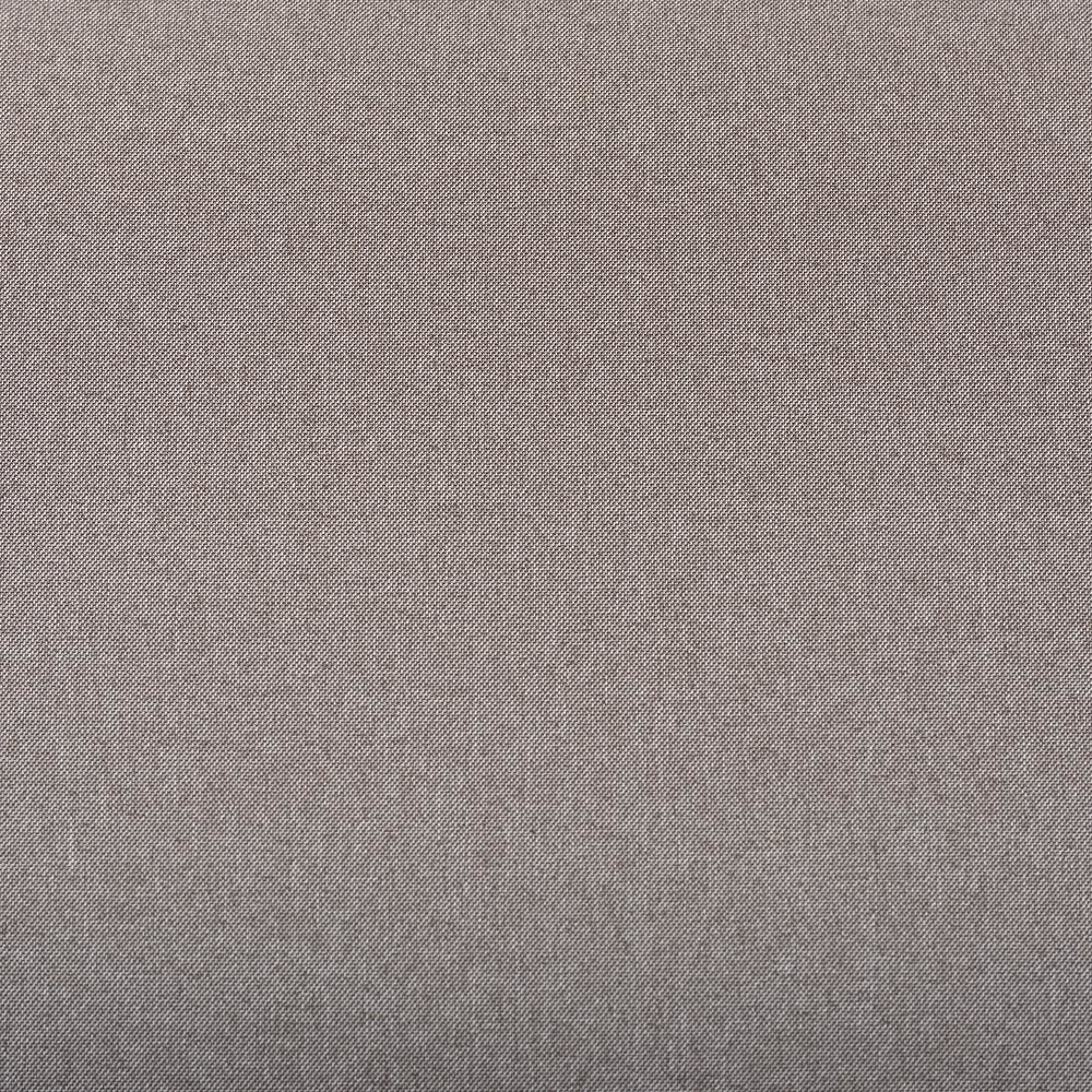 Grey Fabric Upholstered Walnut Brown Finished Wood Ottoman. Picture 11