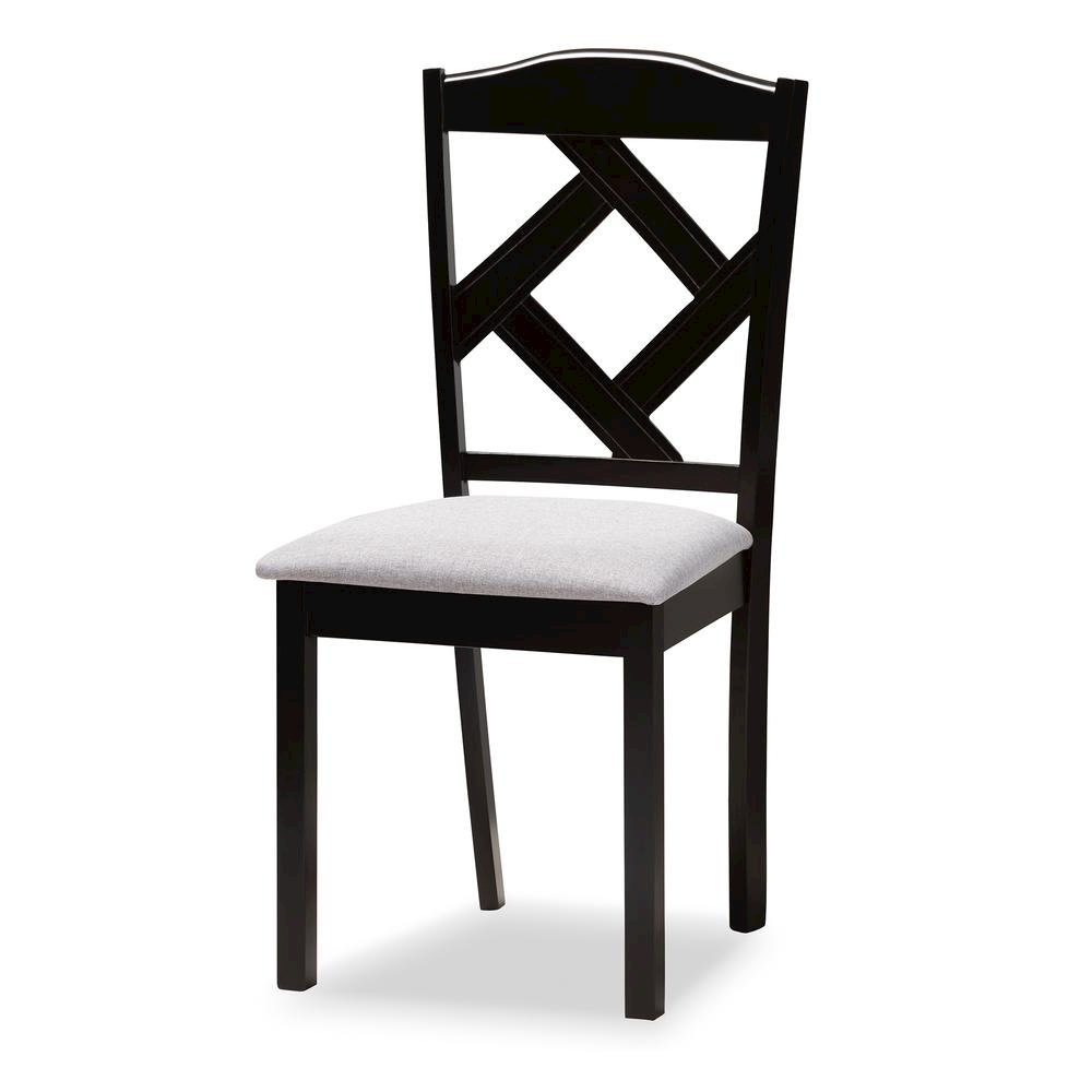 Dark Brown Finished Wood 7-Piece Dining Set. Picture 12