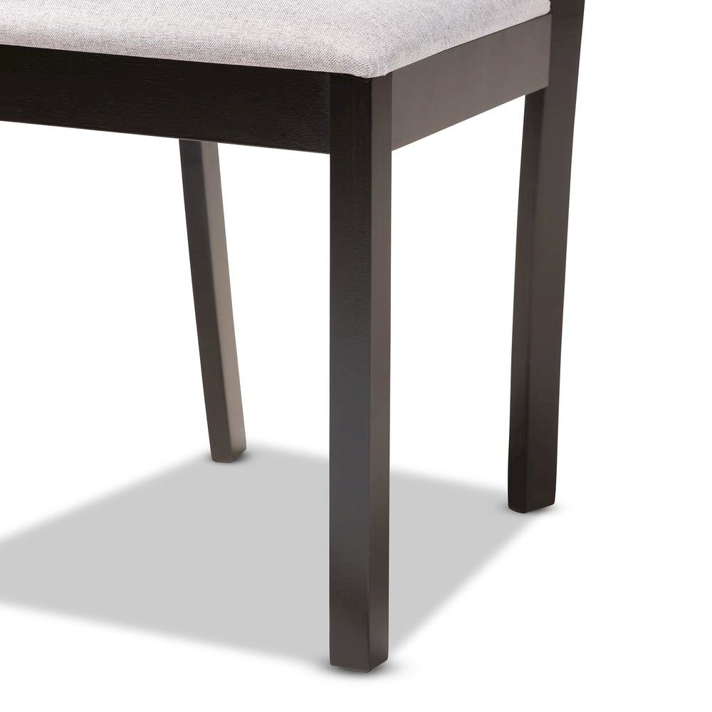 Dark Brown Finished Wood 7-Piece Dining Set. Picture 16