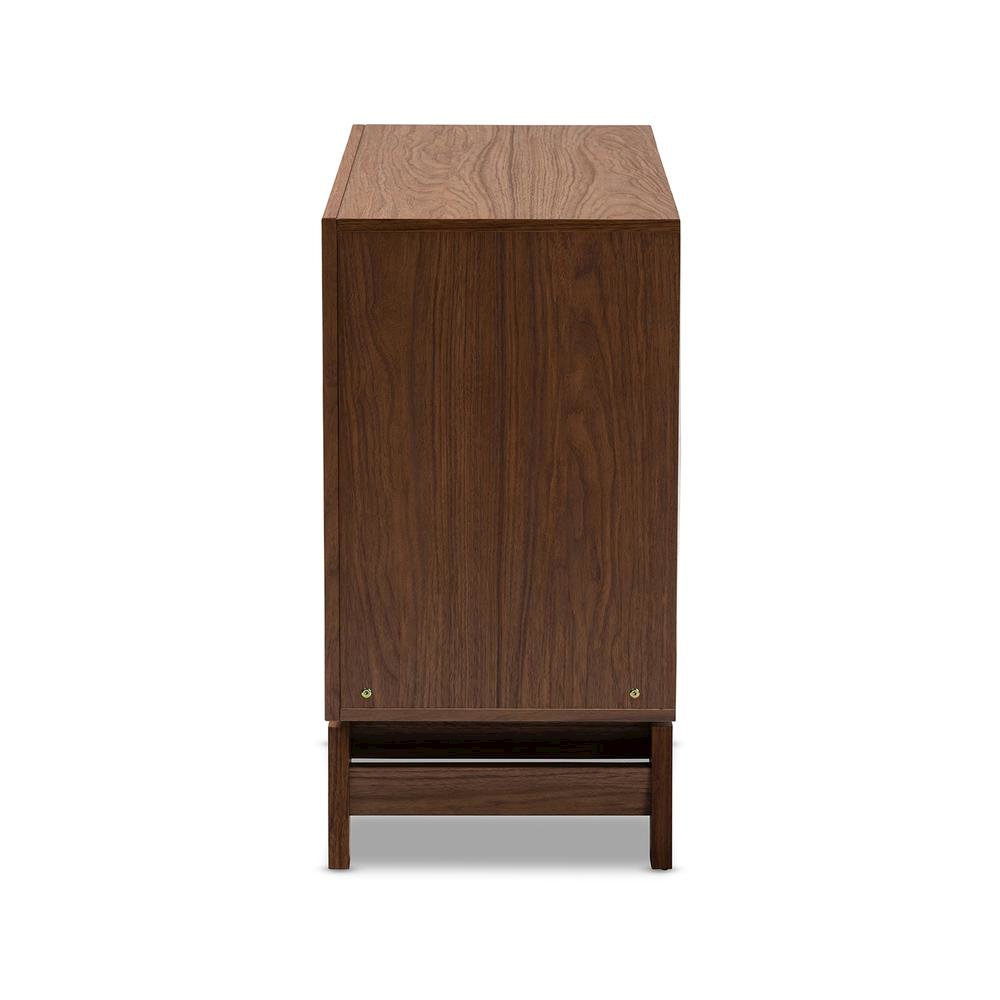 Baxton Studio Svante Mid-Century Modern Multicolor Finished Wood 6-Drawer Chest. Picture 13