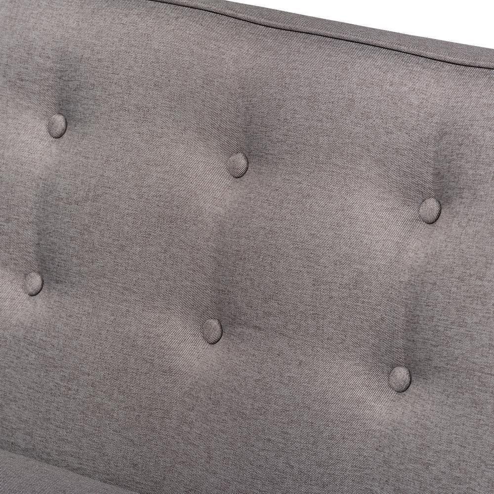 Arvid Mid-Century Modern Gray Fabric Upholstered 4-Piece Wood Dining Nook Set. Picture 8