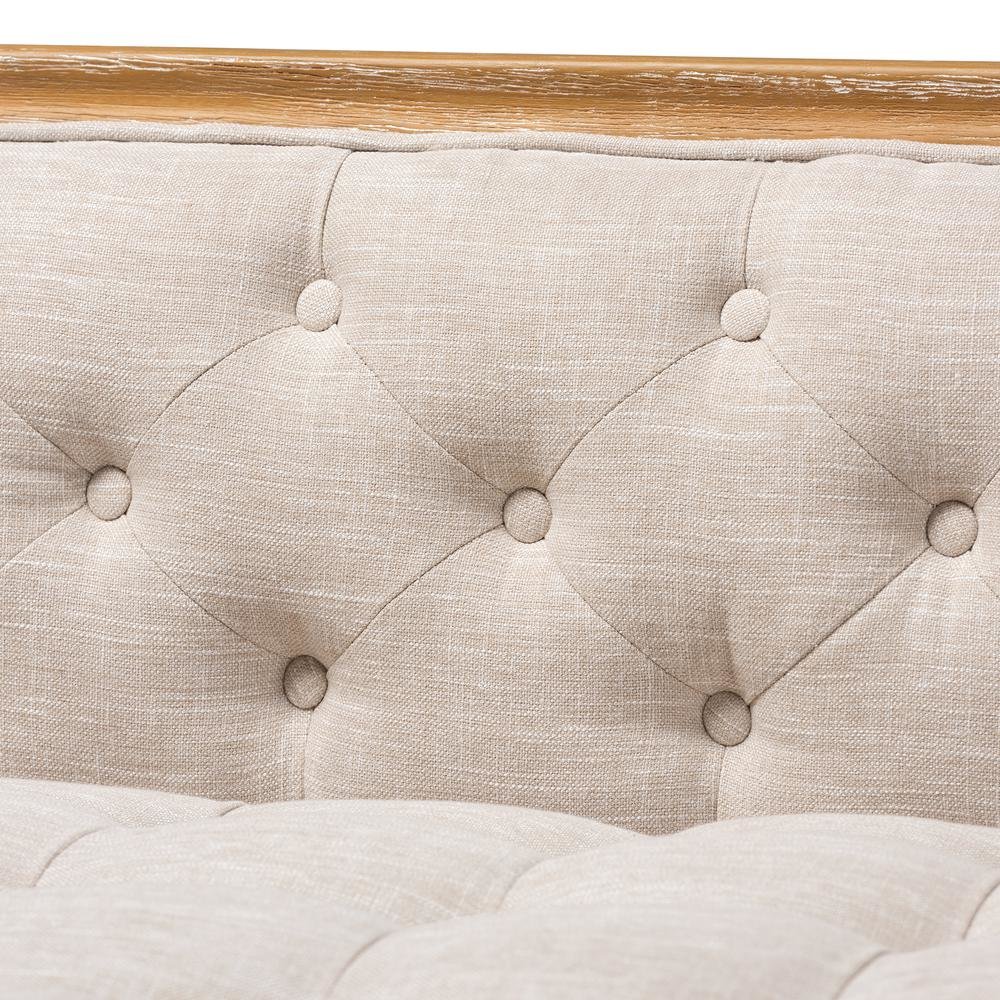 White-Washed Oak Wood Sofa. Picture 15