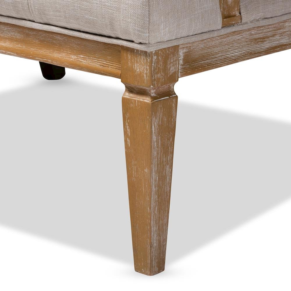 White-Washed Oak Wood Sofa. Picture 17