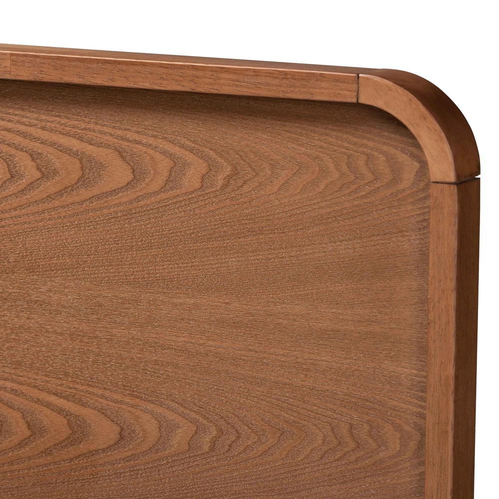 Mid-Century Modern Walnut Brown Finished Wood Full Size 3-Piece Bedroom Set. Picture 22