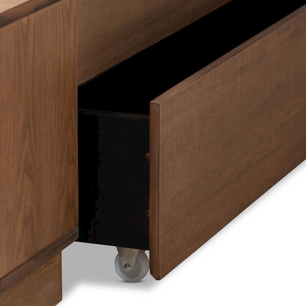 Wood King Size 4-Drawer Platform Storage Bed with Built-In Shelves. Picture 20