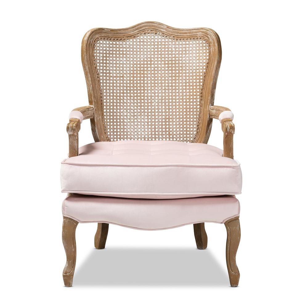 White-Washed Oak Wood Armchair. Picture 11