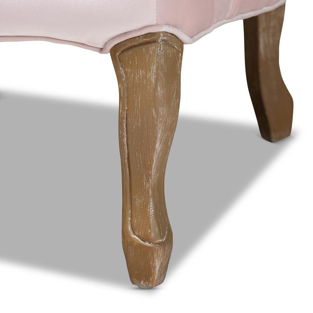 White-Washed Oak Wood Armchair. Picture 15