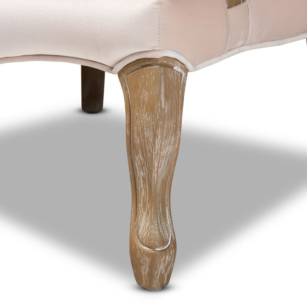 White-Washed Oak Wood Armchair. Picture 15