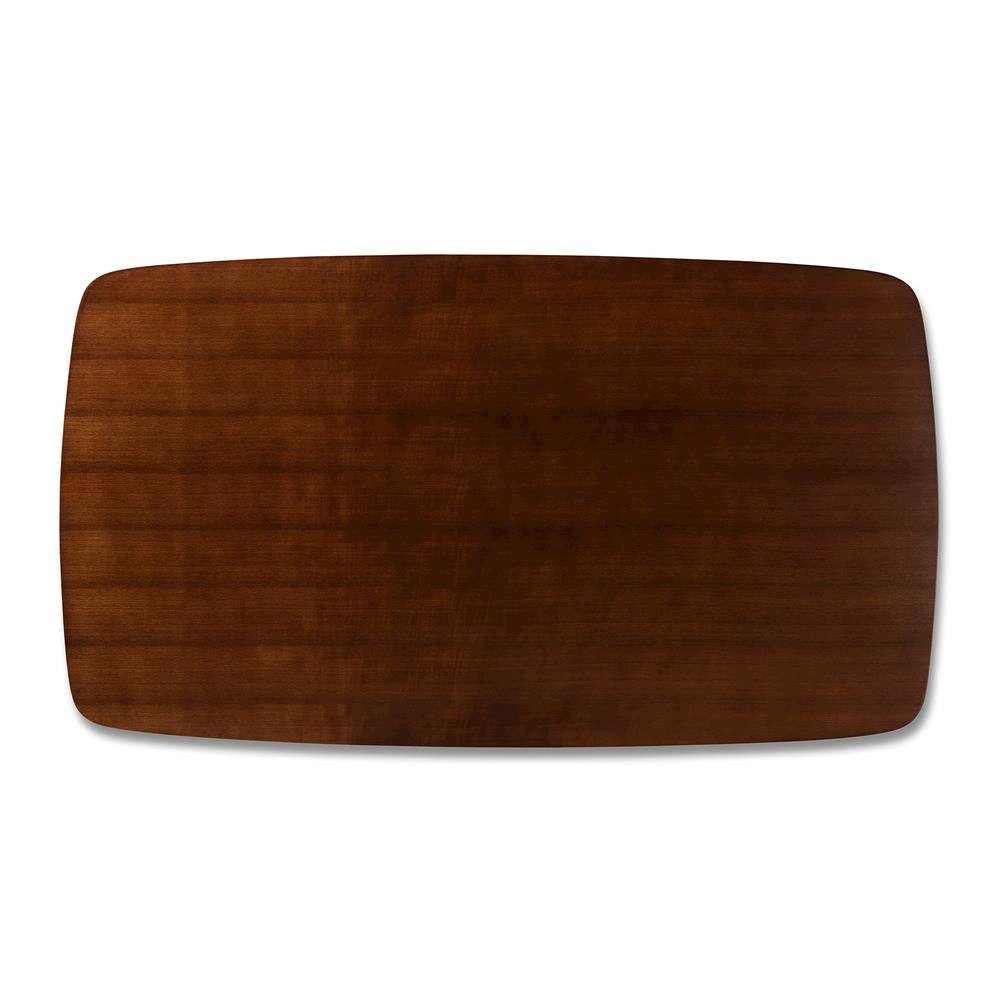 Baxton Studio Edna Mid-Century Modern Walnut Finished Wood Dining Table. Picture 12