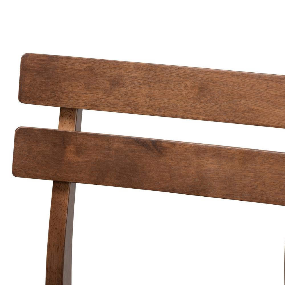 Dark Grey Fabric Upholstered Walnut Finished 2-Piece Wood Counter Stool Set. Picture 13