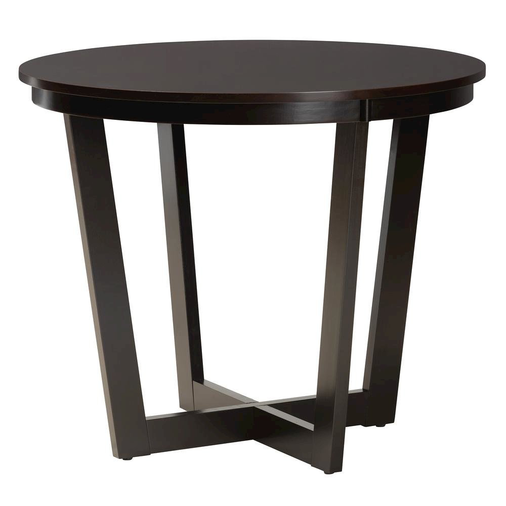Estelle Modern Beige Fabric and Dark Brown Finished Wood 5-Piece Dining Set. Picture 13
