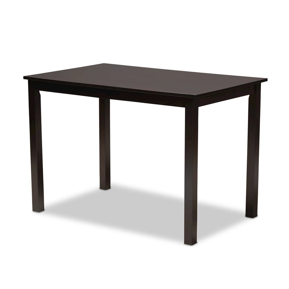 Sand Fabric Upholstered Espresso Brown Finished 5-Piece Wood Dining Set. Picture 9