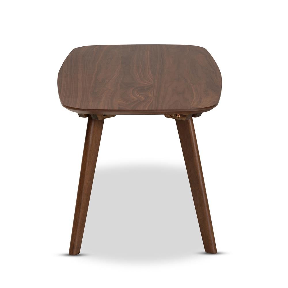 Baxton Studio Dahlia Mid-Century Modern Walnut Finished Coffee Table. Picture 10