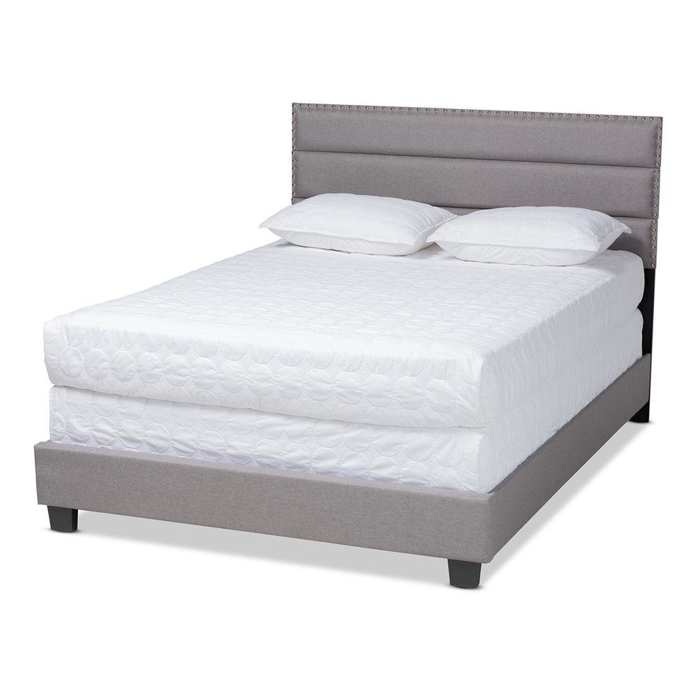 Baxton Studio Ansa Modern and Contemporary Grey Fabric Upholstered Full Size Bed. Picture 11